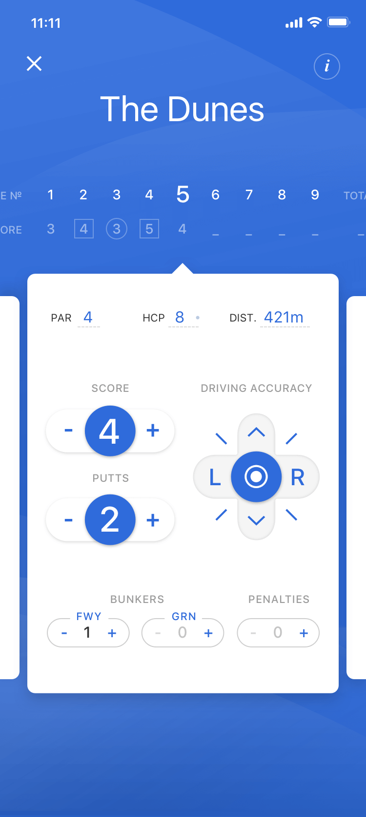 Pin – Golf Scoring & Stats - Scoring