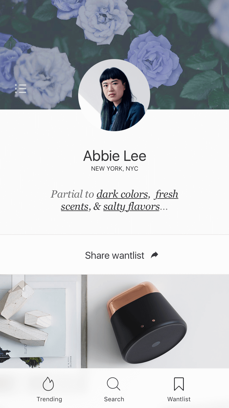 Whilo – Gift wishlist and suggestions - Friend Profile